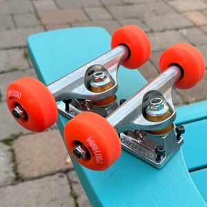 Independent 139 Skateboard Trucks-Mini Logo Wheels 53mm 90a-Super Fast Bearings